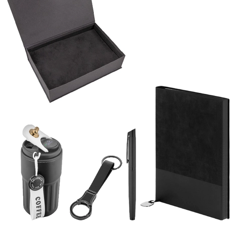 Kalem & Defter & Anahtarlık & Termos Set