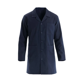 Unisex İş Önlüğü Düğmeli Lacivert