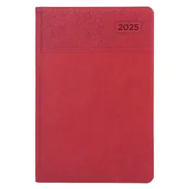 CEBECİ KIRMIZI TARİHLİ AJANDA (17X24 CM)