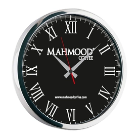 NEPTÜN091 SİYAH-GÜMÜŞ METAL DUVAR SAATİ(350 MM)