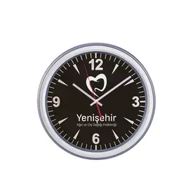 ERİŞ321 GÜMÜŞ PLASTİK KASA DUVAR SAATİ (350 MM)