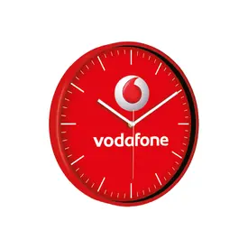 TARVOS187 KIRMIZI PLASTİK KASA DUVAR SAATİ (330 MM)