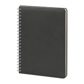 GİMAT SİYAH TARİHLİ SPİRALLİ GÜNLÜK AJANDA (20X28 CM)