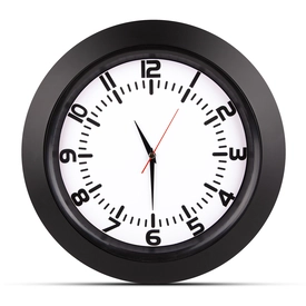 UMAY SİYAH PLASTİK KASA DUVAR SAATİ (350 MM)