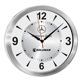 TRİTON091 GÜMÜŞ METAL KASA DUVAR SAATİ (350 MM)