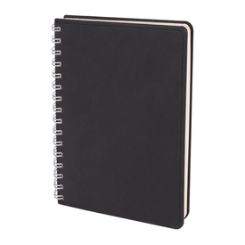 BATIKENT SİYAH SPİRALLİ TARİHSİZ DEFTER (15X21 CM)