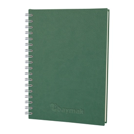 ELMADAĞ YEŞİL TARİHLİ SPİRALLİ AJANDA (17X24 CM)