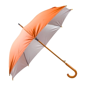 MANGOSTAN TURUNCU AHŞAP SAPLI ŞEMSİYE