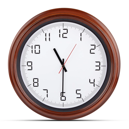 ATLAS AHŞAP-BEYAZ PLASTİK KASA DUVAR SAATİ (380MM)