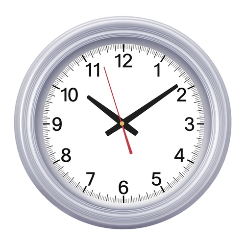 SEDNA526 GÜMÜŞ BRİSTOL KADRAN DUVAR SAATİ (480 MM)