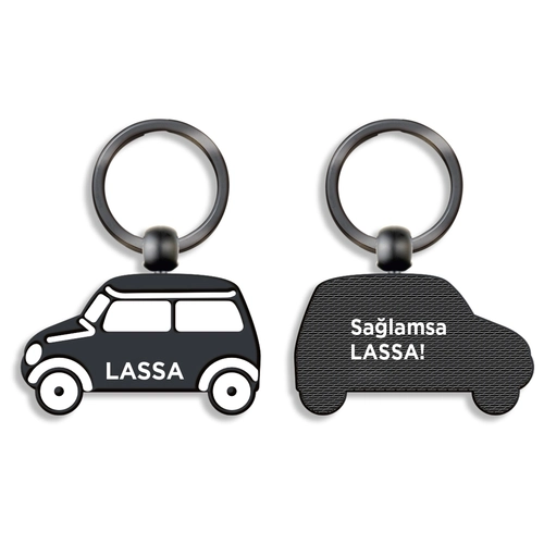 SEYFİYAZ SİYAH ÇİFT YÖN METAL ANAHTARLIK