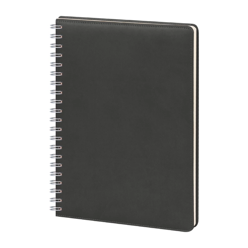 GİMAT SİYAH TARİHLİ SPİRALLİ GÜNLÜK AJANDA (20X28 CM)