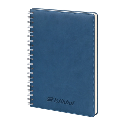 GİMAT LACİVERT TARİHLİ SPİRALLİ GÜNLÜK AJANDA (20X28 CM)