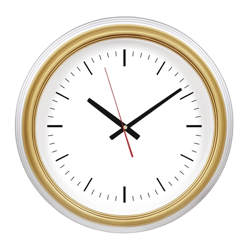 SEDNA526 ALTIN-BEYAZ BRİSTOL KADRAN DUVAR SAATİ (480 MM)