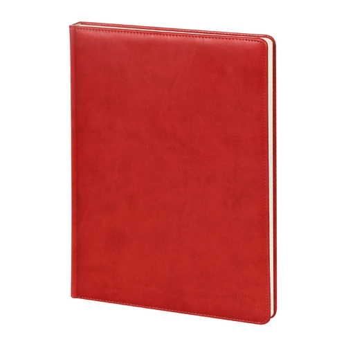 YAKACIK KIRMIZI TARİHLİ GÜNLÜK CİLTLİ AJANDA (20X28 CM)