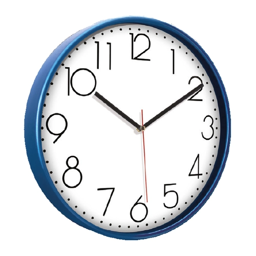 PAN164 MAVİ PLASTİK ÇERÇEVE DUVAR SAATİ (380 MM)