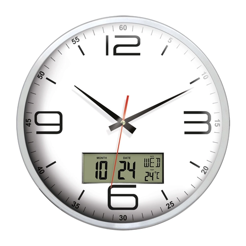 EUROPA917 ALÜMİNYUM METAL DUVAR SAATİ (350 MM)